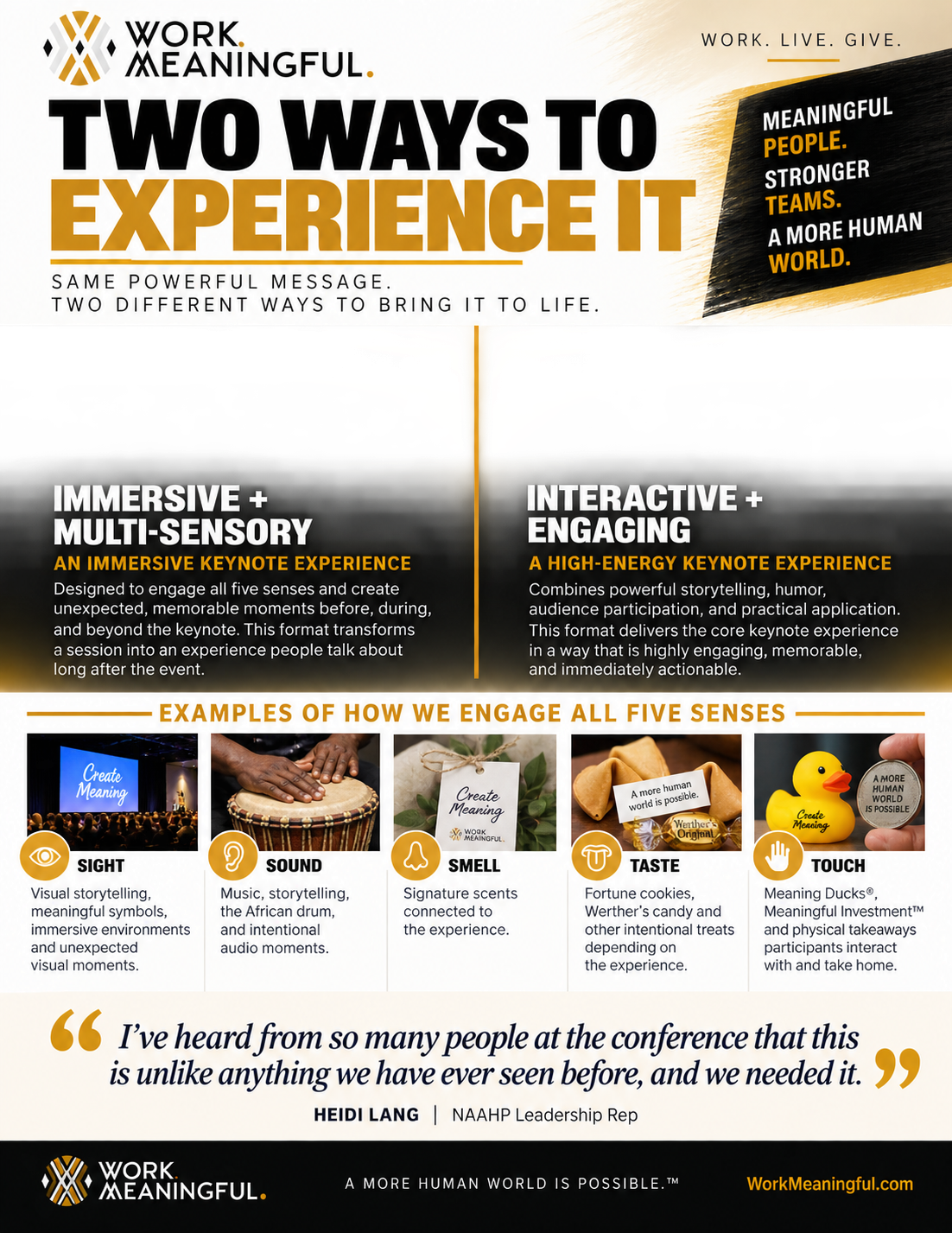 Two Ways to Experience It